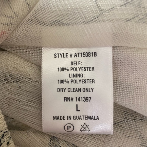 ASTR the Label Surplice Cream and Orange Shirt Long Sleeve Pleated  [262] - Picture 6 of 6